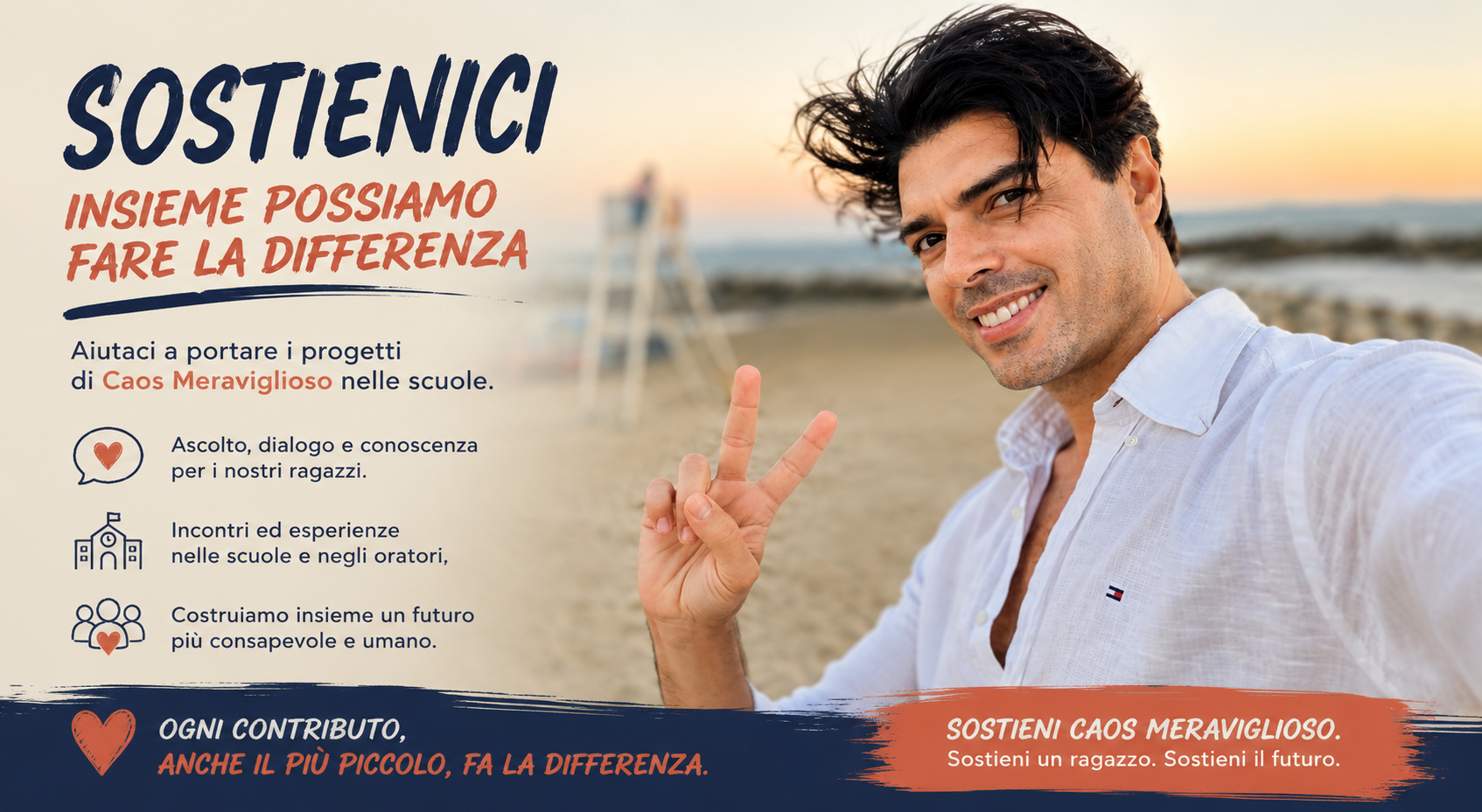 sostieni progetti eventi scuola oratorio caos meraviglioso